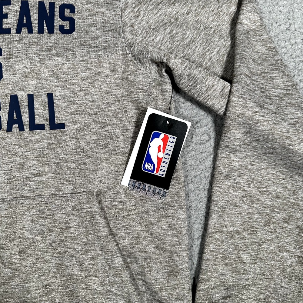 New Orleans‎ Pelicans Hoodie Mens XS Gray Nike Engineered NBA Basketball Logo - Picture 5 of 12